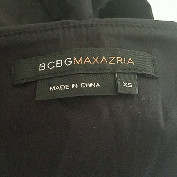 BCBGMAXAZRIA Black Blouse Tank Top with Tie Spaghetti Straps XS - Picture 4 of 5